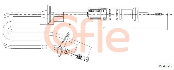 Cofle 92.15.4323 Тросовий привод, привод зчеплення 92154323: Приваблива ціна - Купити у Польщі на 2407.PL!
