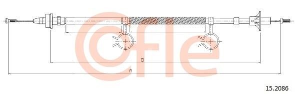 Cofle 92.15.2086 Cable Pull, clutch control 92152086: Buy near me in Poland at 2407.PL - Good price!