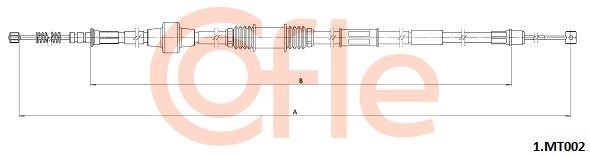 Cofle 1.MT002 Cable Pull, parking brake 1MT002: Buy near me in Poland at 2407.PL - Good price!