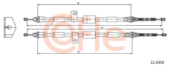 Cofle 92.11.5458 Seilzug, feststellbremse 92115458: Kaufen Sie zu einem guten Preis in Polen bei 2407.PL!