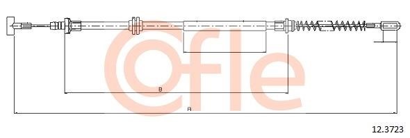 Cofle 92.12.3723 Cable Pull, parking brake 92123723: Buy near me in Poland at 2407.PL - Good price!