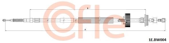 Cofle 92.1E.BW004 Трос гальма стоянки 921EBW004: Приваблива ціна - Купити у Польщі на 2407.PL!