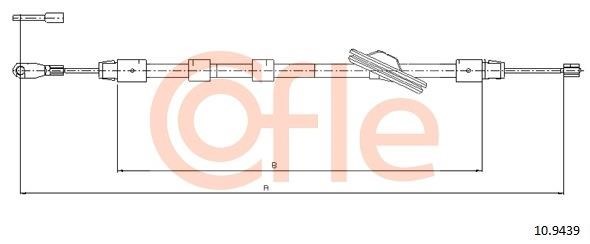 Cofle 109439 Cable Pull, parking brake 109439: Buy near me in Poland at 2407.PL - Good price!