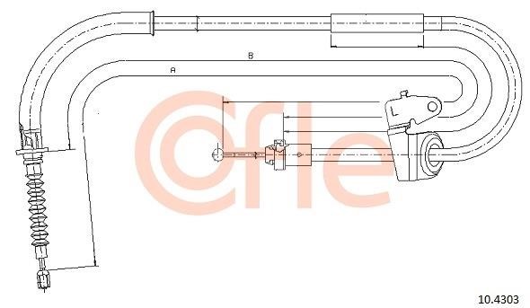 Cofle 92.10.4303 Cięgło, hamulec postojowy 92104303: Dobra cena w Polsce na 2407.PL - Kup Teraz!