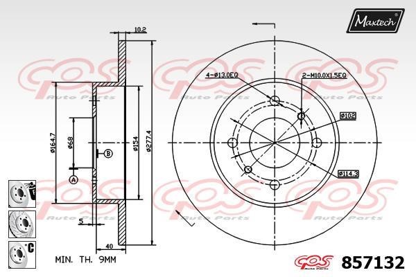 MaxTech 857132.6980 Bremsscheibe 8571326980: Kaufen Sie zu einem guten Preis in Polen bei 2407.PL!