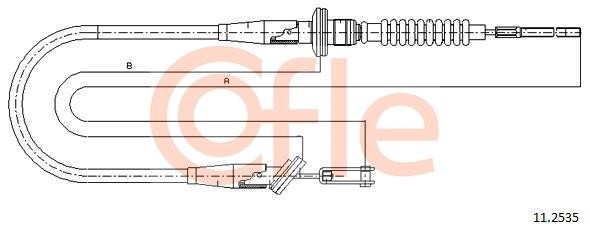 Cofle 92.11.2535 Cable Pull, clutch control 92112535: Buy near me at 2407.PL in Poland at an Affordable price!