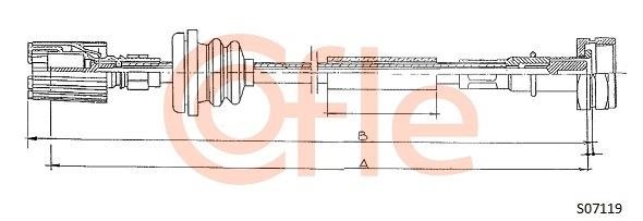 Cofle 92.S07119 Тросик спидометра 92S07119: Отличная цена - Купить в Польше на 2407.PL!