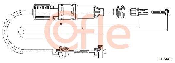 Cofle 92.10.3445 Cable Pull, clutch control 92103445: Buy near me in Poland at 2407.PL - Good price!