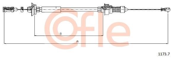 Cofle 92.1173.7 Accelerator cable 9211737: Buy near me in Poland at 2407.PL - Good price!