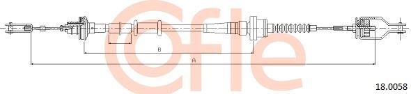 Cofle 92.18.0058 Cable Pull, clutch control 92180058: Buy near me in Poland at 2407.PL - Good price!