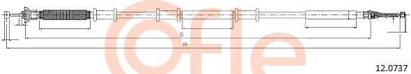Cofle 92.12.0737 Трос гальма стоянки 92120737: Приваблива ціна - Купити у Польщі на 2407.PL!
