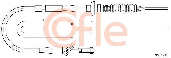 Cofle 92.15.2536 Cable Pull, clutch control 92152536: Buy near me in Poland at 2407.PL - Good price!