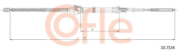 Cofle 92.10.7134 Cable Pull, parking brake 92107134: Buy near me in Poland at 2407.PL - Good price!