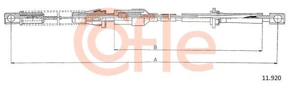 Cofle 92.11.920 Трос акселератора 9211920: Отличная цена - Купить в Польше на 2407.PL!