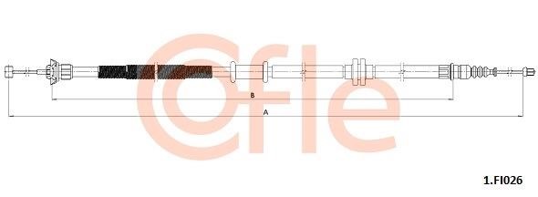 Cofle 92.1.FI026 Cable Pull, parking brake 921FI026: Buy near me in Poland at 2407.PL - Good price!