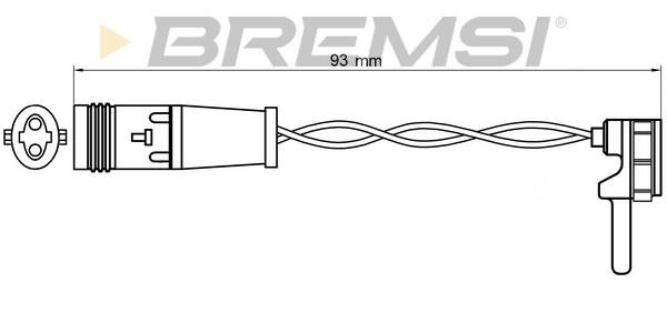 Bremsi WI0724 Warning Contact, brake pad wear WI0724: Buy near me in Poland at 2407.PL - Good price!