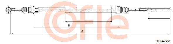 Cofle 92.10.4722 Трос гальма стоянки 92104722: Приваблива ціна - Купити у Польщі на 2407.PL!
