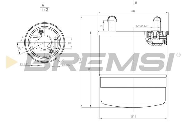 Bremsi FE0820 Fuel filter FE0820: Buy near me in Poland at 2407.PL - Good price!