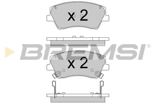 Bremsi BP3766 Тормозные колодки дисковые, комплект BP3766: Отличная цена - Купить в Польше на 2407.PL!