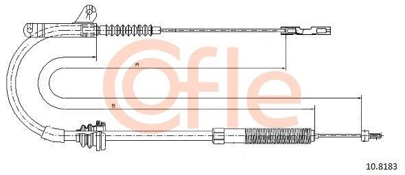 Cofle 92.10.8183 Трос гальма стоянки 92108183: Приваблива ціна - Купити у Польщі на 2407.PL!