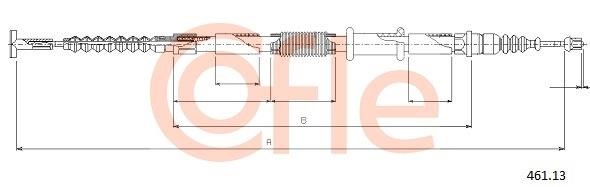 Cofle 92.461.13 Тросовий привод, стоянкове гальмо 9246113: Приваблива ціна - Купити у Польщі на 2407.PL!