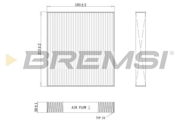 Bremsi FC0075C Filter, interior air FC0075C: Buy near me in Poland at 2407.PL - Good price!