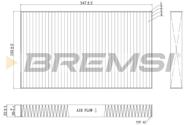 Bremsi FC0954C Filter, Innenraumluft FC0954C: Kaufen Sie zu einem guten Preis in Polen bei 2407.PL!