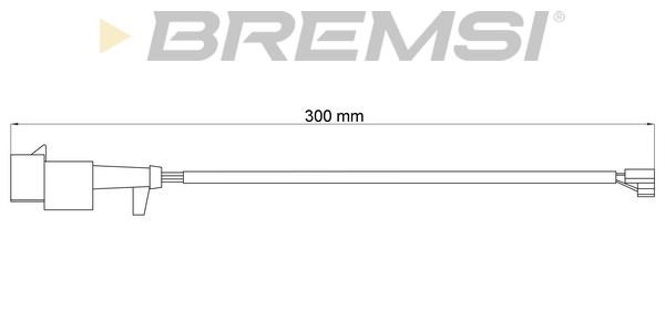 Bremsi WI0912 Warning contact, brake pad wear WI0912: Buy near me at 2407.PL in Poland at an Affordable price!