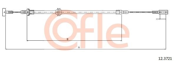 Cofle 92.12.3721 Cable Pull, parking brake 92123721: Buy near me in Poland at 2407.PL - Good price!