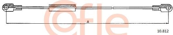 Cofle 92.10.812 Cable Pull, parking brake 9210812: Buy near me in Poland at 2407.PL - Good price!