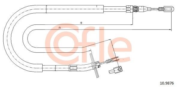Cofle 92.10.9876 Cable Pull, parking brake 92109876: Buy near me in Poland at 2407.PL - Good price!