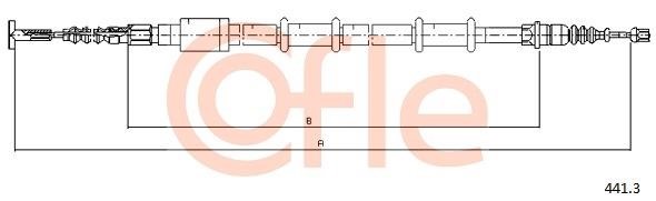 Cofle 92.441.3 Cable Pull, parking brake 924413: Buy near me in Poland at 2407.PL - Good price!