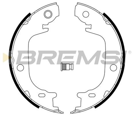 Bremsi GF1113 Колодки гальмівні стояночного гальма GF1113: Приваблива ціна - Купити у Польщі на 2407.PL!