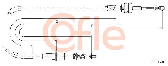 Cofle 92.11.1246 Трос акселератора 92111246: Отличная цена - Купить в Польше на 2407.PL!