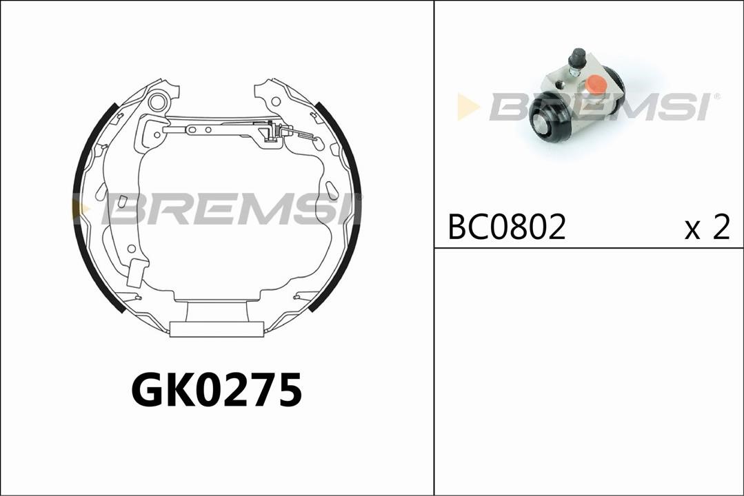 Bremsi GK0275 Bremsbackensatz GK0275: Kaufen Sie zu einem guten Preis in Polen bei 2407.PL!