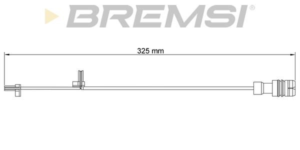 Bremsi WI0537 Warning contact, brake pad wear WI0537: Buy near me in Poland at 2407.PL - Good price!