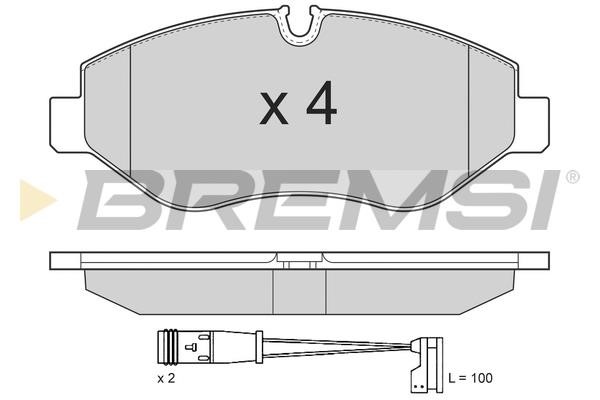 Bremsi BP3292TR Brake Pad Set, disc brake BP3292TR: Buy near me in Poland at 2407.PL - Good price!