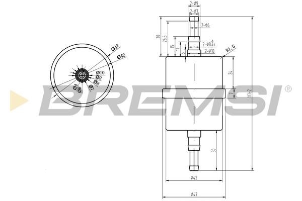 Bremsi FE0035 Топливный фильтр FE0035: Купить в Польше - Отличная цена на 2407.PL!
