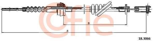 Cofle 92.18.3066 Cable Pull, clutch control 92183066: Buy near me in Poland at 2407.PL - Good price!