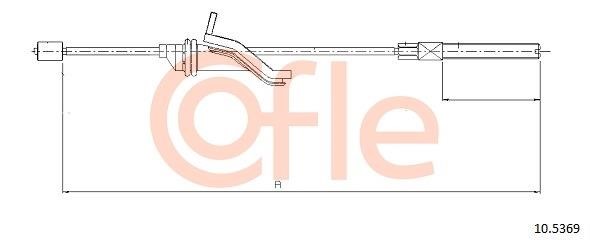 Cofle 92.10.5369 Cable Pull, parking brake 92105369: Buy near me in Poland at 2407.PL - Good price!