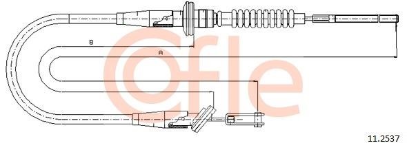 Cofle 92.11.2537 Cable Pull, clutch control 92112537: Buy near me in Poland at 2407.PL - Good price!
