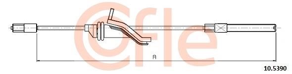 Cofle 92.10.5390 Cable Pull, parking brake 92105390: Buy near me in Poland at 2407.PL - Good price!