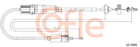 Cofle 92.10.2968 Cable Pull, clutch control 92102968: Buy near me at 2407.PL in Poland at an Affordable price!