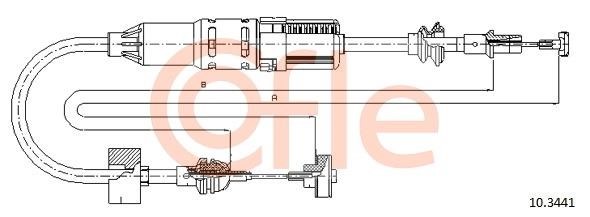 Cofle 92.10.3441 Cable Pull, clutch control 92103441: Buy near me in Poland at 2407.PL - Good price!