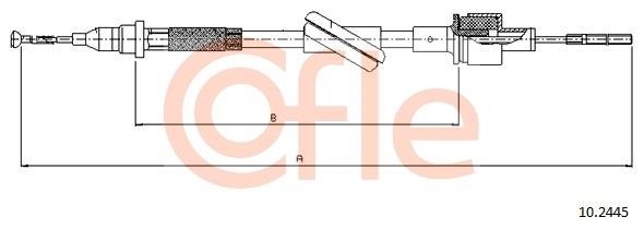 Cofle 92.10.2445 Cable Pull, clutch control 92102445: Buy near me in Poland at 2407.PL - Good price!