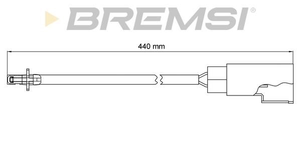 Bremsi WI0669 Датчик износа тормозных колодок WI0669: Отличная цена - Купить в Польше на 2407.PL!