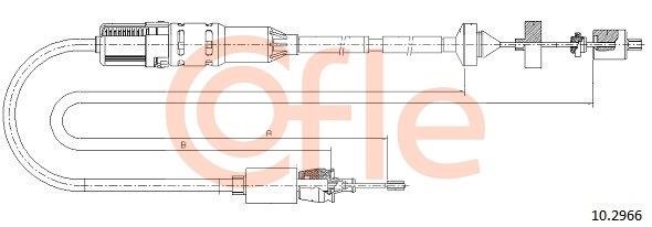 Cofle 92.10.2966 Cable Pull, clutch control 92102966: Buy near me in Poland at 2407.PL - Good price!