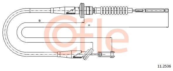 Cofle 92.11.2536 Cable Pull, clutch control 92112536: Buy near me at 2407.PL in Poland at an Affordable price!