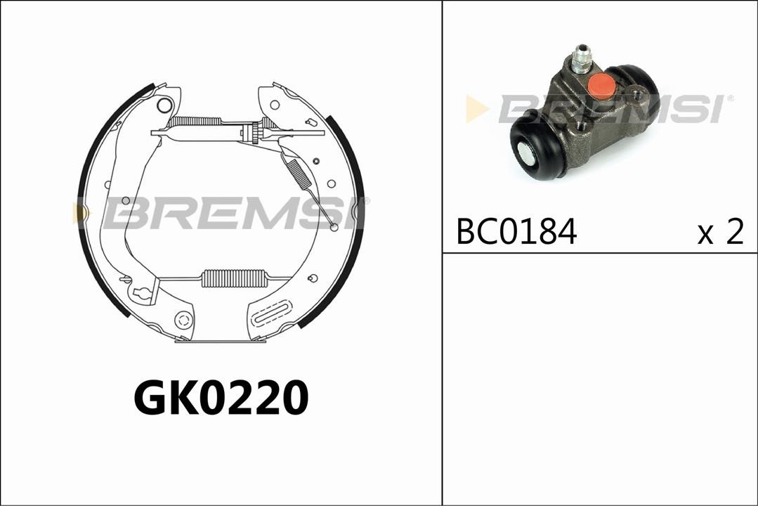Bremsi GK0220 Bremsbackensatz GK0220: Kaufen Sie zu einem guten Preis in Polen bei 2407.PL!