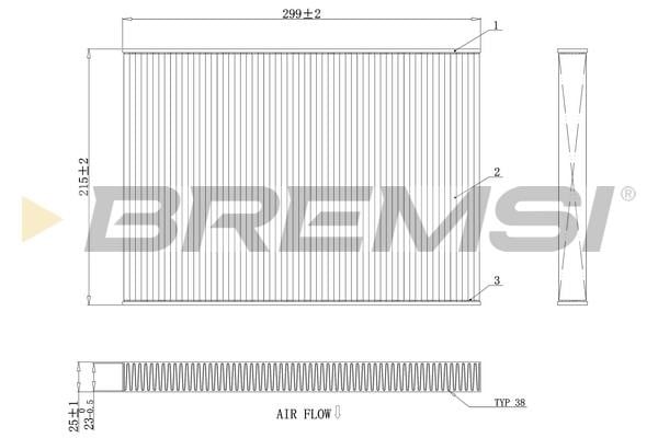 Bremsi FC0412A Filter, Innenraumluft FC0412A: Kaufen Sie zu einem guten Preis in Polen bei 2407.PL!
